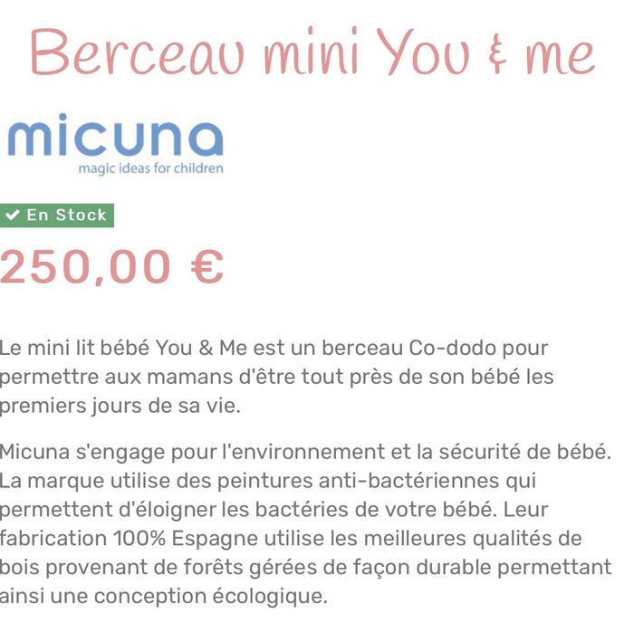 Co dodo Berceau mini you and me - photo numéro 3