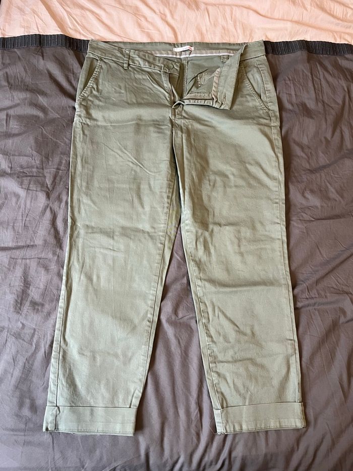 Pantalon vert taille 44 Camaïeu - photo numéro 1