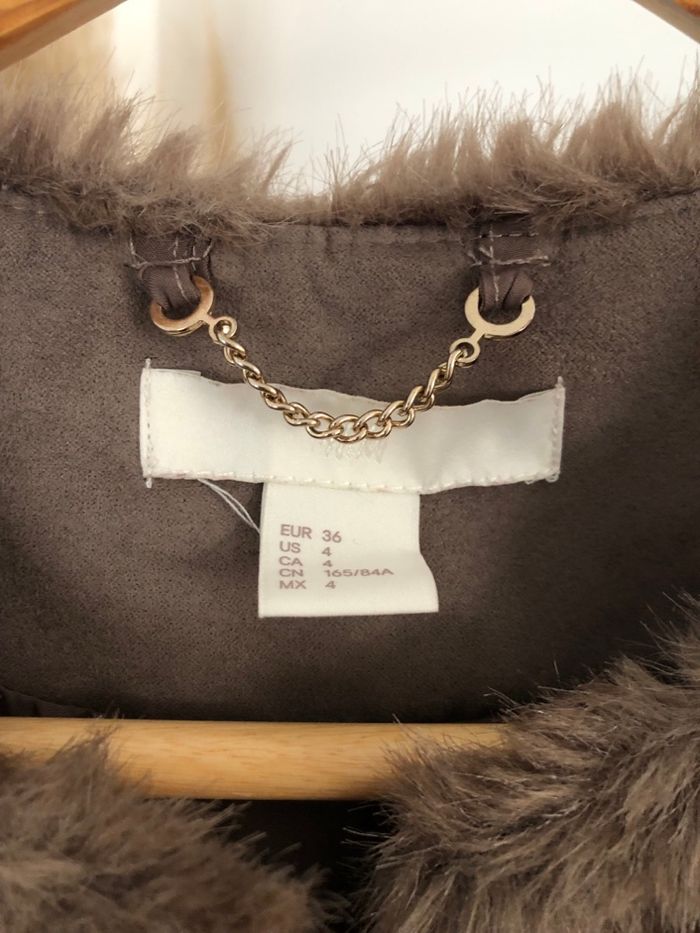 Fourrure synthétique sans manches H&M 36 - photo numéro 2