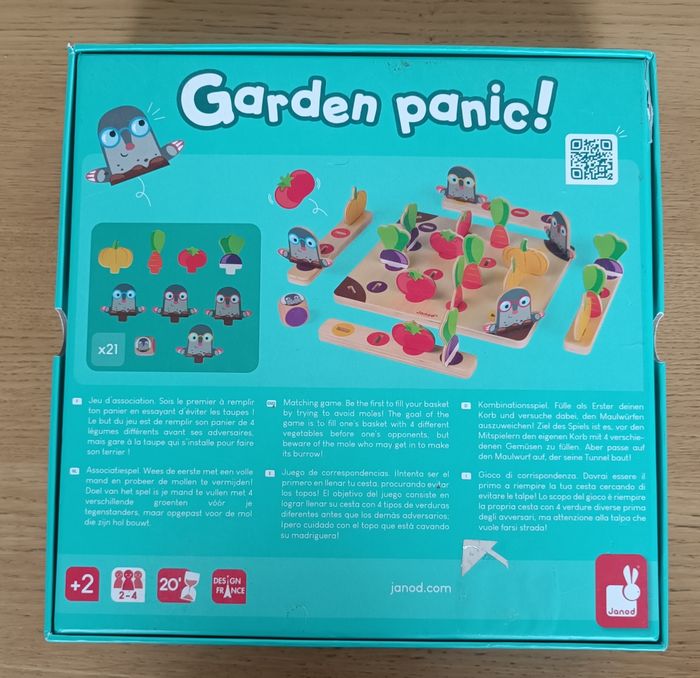 Jeu en bois Garden Panic édition Janod 2 ans + - photo numéro 3