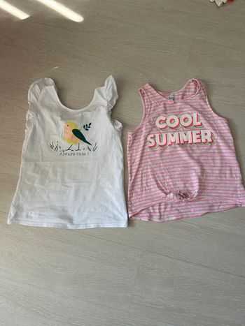Lot de 2 débardeurs 10 ans fille