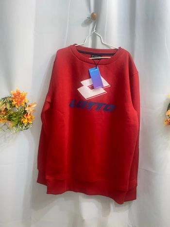 Sweat rouge Lotto taille 16 ans neuf - n8m