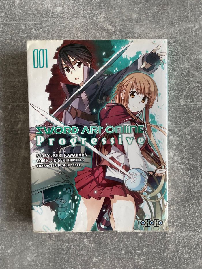Manga Sword art online progressive tome 1 en version française.