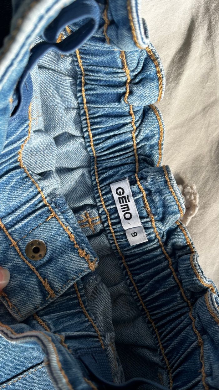 Jupe en jeans à taille élastique - photo numéro 2