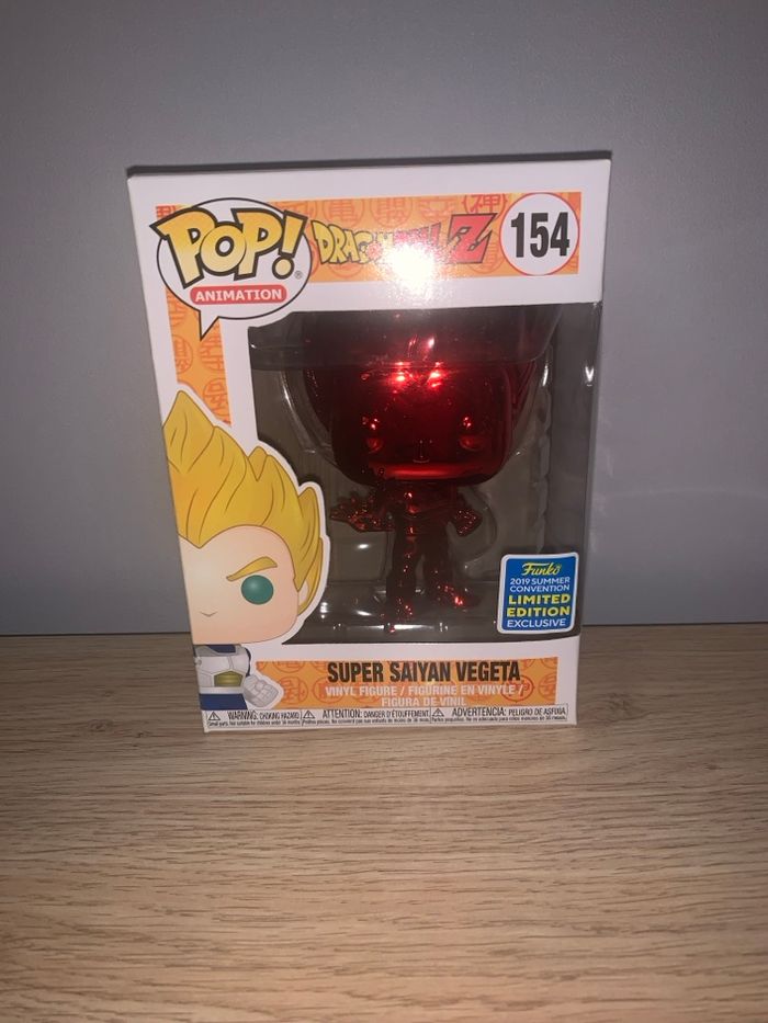 Funko pop DBZ super saiyan vegeta 154 rouge