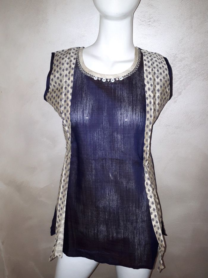 Blouse sans manches effet 2 en 1 T M