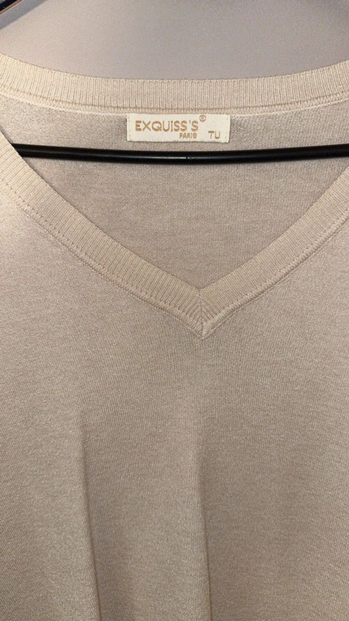 Robe pull beige – Taille unique (jusqu’à 40/42) - photo numéro 3