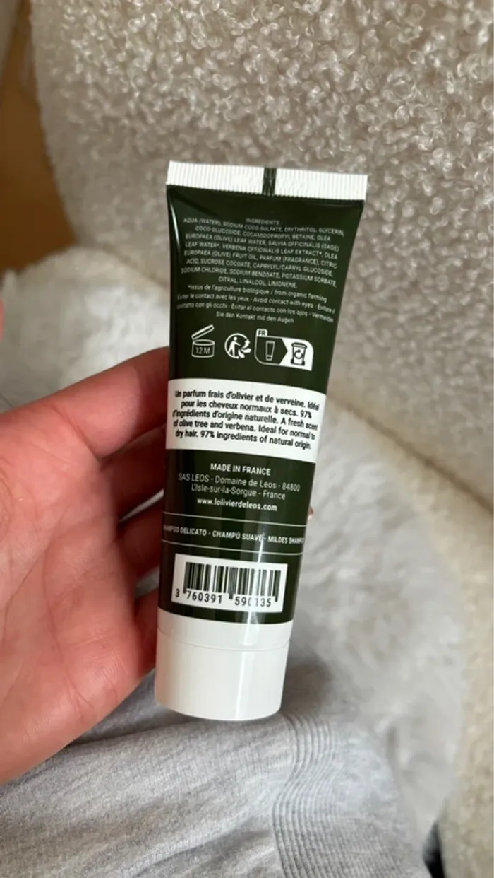 Shampoing soin lavant doux made in Provence 40ml L’olivier de Leos - photo numéro 2