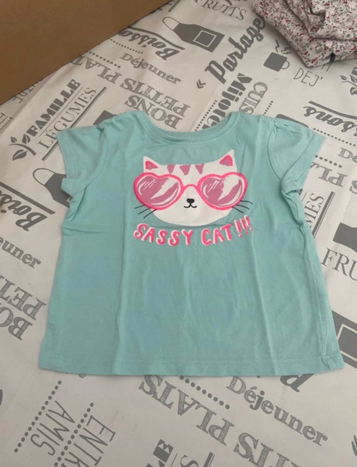 Lot tee shirt 12 mois