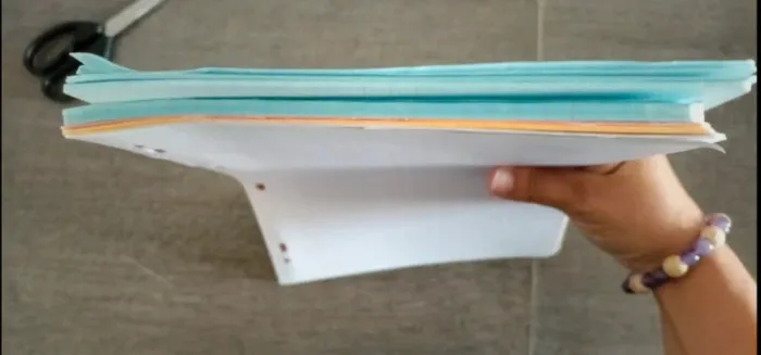 Lots de 3 classeurs et des feuilles de simple couleur - photo numéro 3