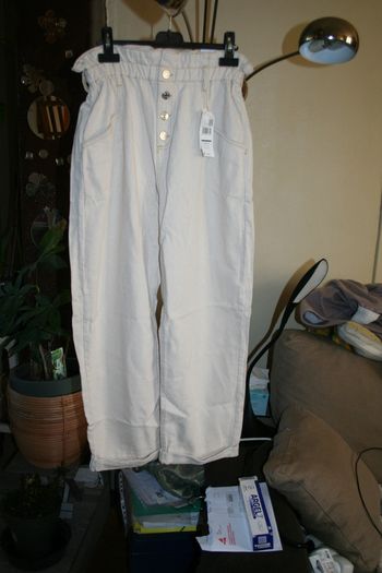 🌸Jean baggy High Waist Taille 40 Tendance 2023 " Mango" Neuf🌸