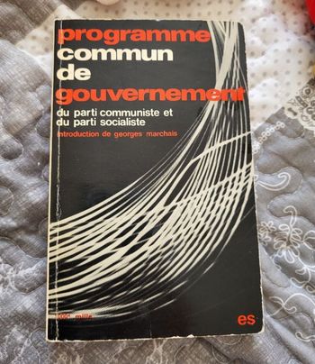 Livre "Programme commun de gouvernement"
