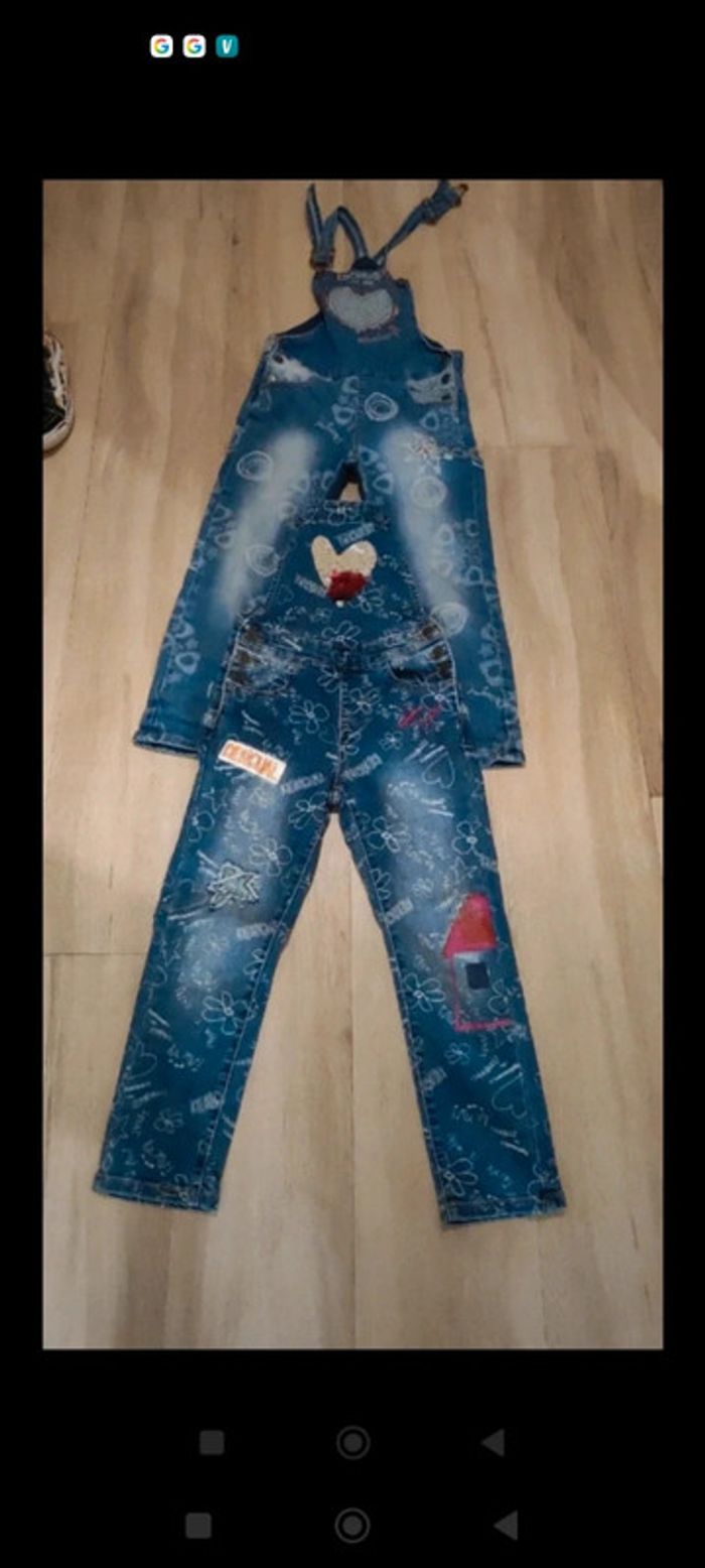 Lot de 2 salopettes Desigual 5-6 ans