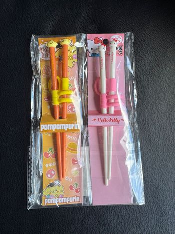 NEUF - Lot de 2 Paires de Baguettes pour Enfants - Aides à l'Apprentissage de la Nourriture