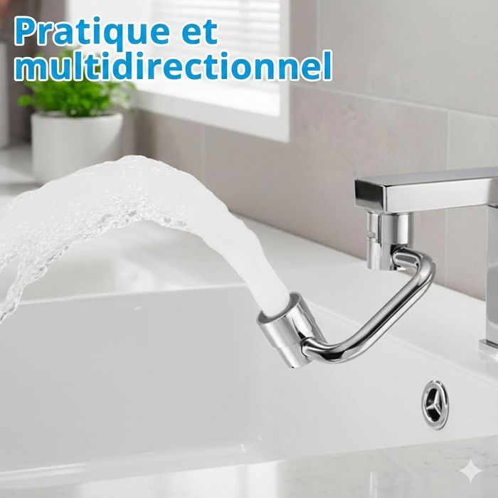 Lot de 5 Robinets Pivotants en U avec Économiseur d'Eau & Clés - photo numéro 1