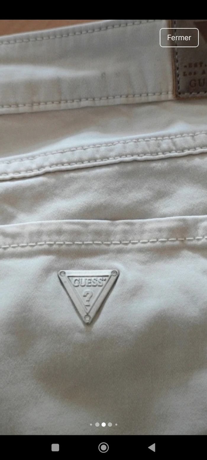 Jean ou pantalon beige Guess Neuf femme - photo numéro 5
