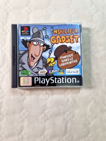 Jeux ps1 , inspecteur gadget , panique dans le laboratoire  , version PAL,  Fr , complet
