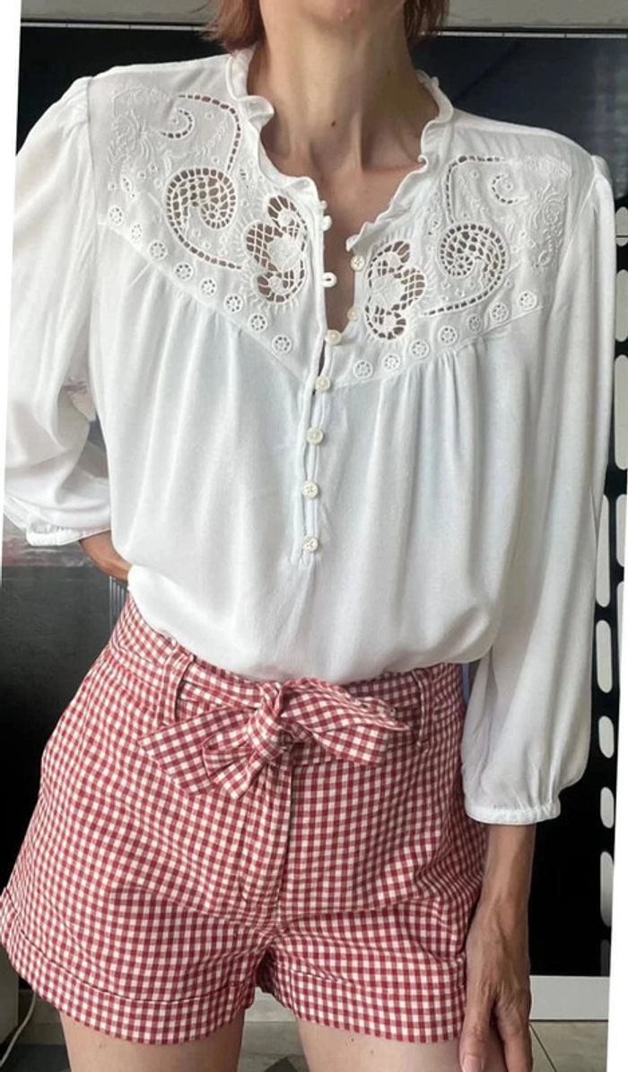 Blouse broderies anglaises Capucine - photo numéro 7