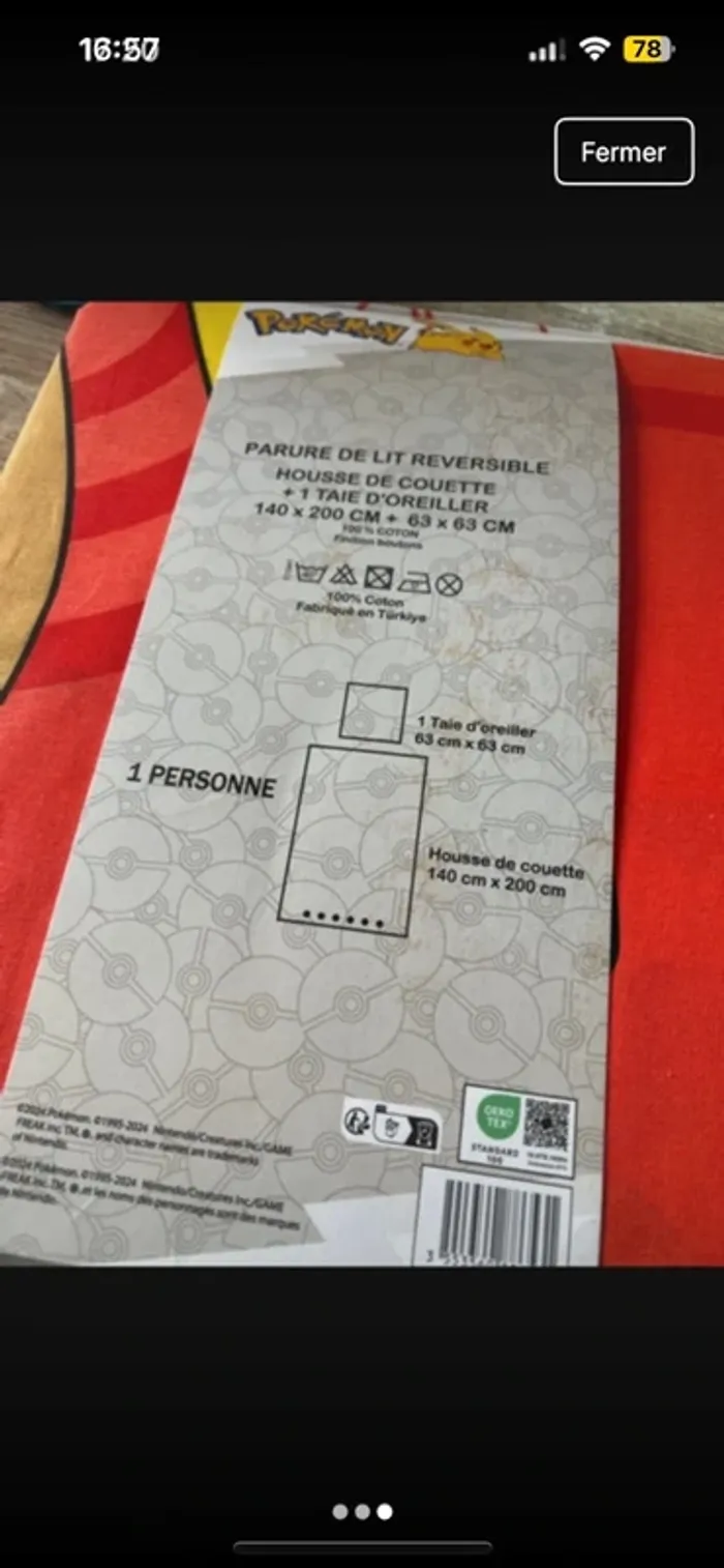 Housse de couette Pokémon - photo numéro 3