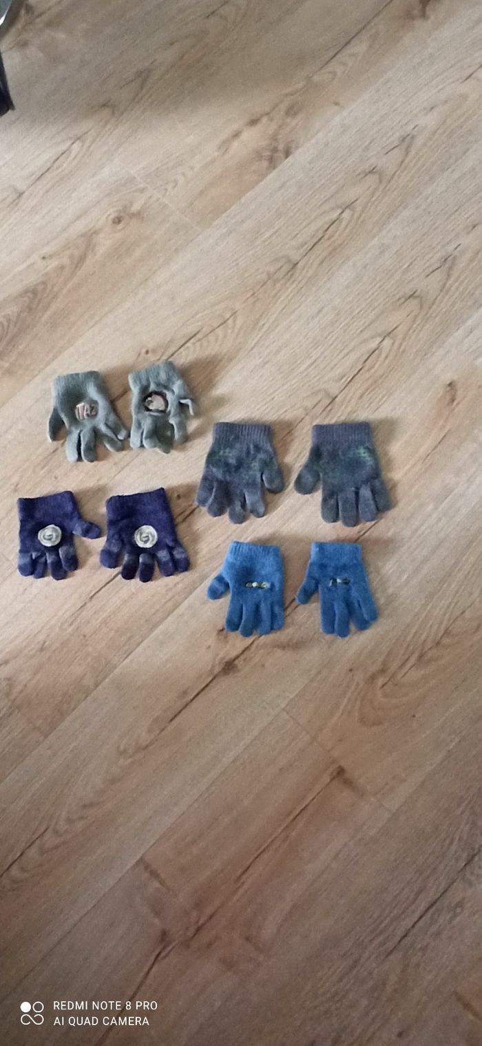 4 paires de gants 6 ans