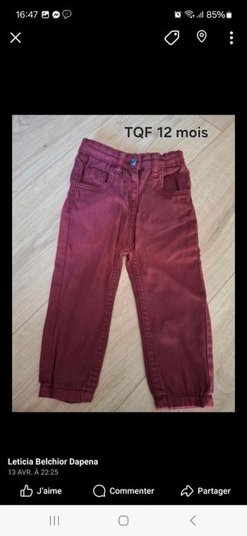 Jeans couleur betrave