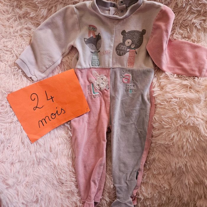 Pyjama velours bébé