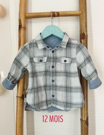 Chemise réversible taille 12 mois