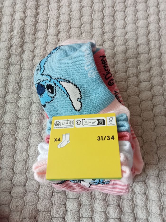 4 paires de chaussettes Stitch 31 34 - photo numéro 7