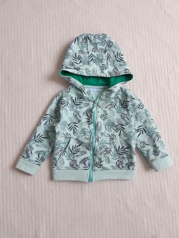Gilet zippé à capuche TQF 18 mois