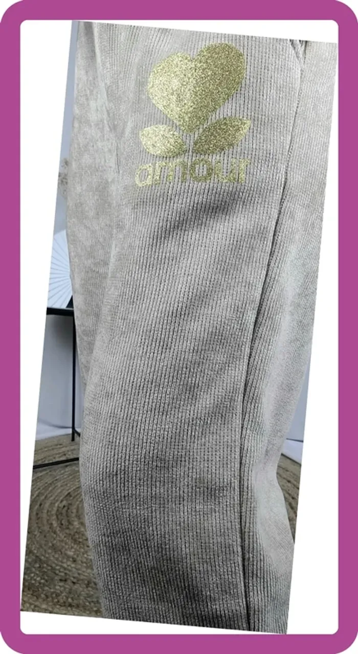Pantajog velours, Amour, Taille Unique, Neuf avec étiquette - photo numéro 4
