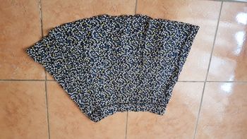 Jupe évasée été femme 38 noire Camaïeu