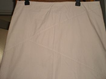 jupe beige d'été fine et fraiche en coton, t 42