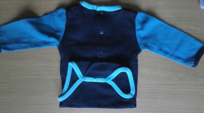 Bodies Dpam 3 mois 60cm motif lapin noir et couleurs - photo numéro 4
