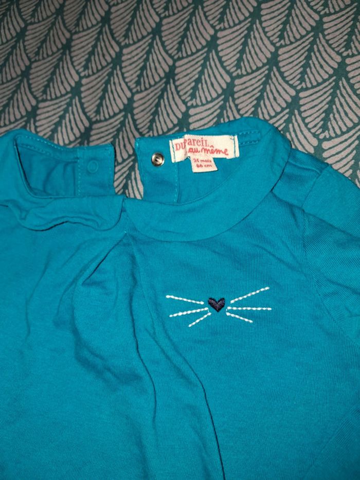 T-shirt t-shirt à manches longues de la marque du pareil au même 24 mois - photo numéro 2