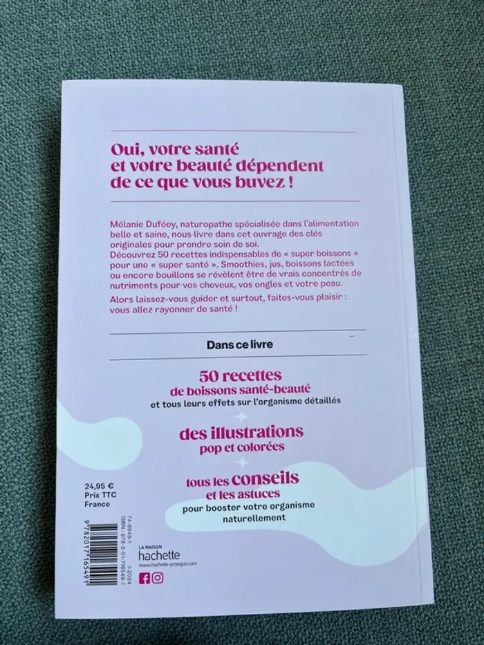 Livre recette boissons drinks to glow - photo numéro 2