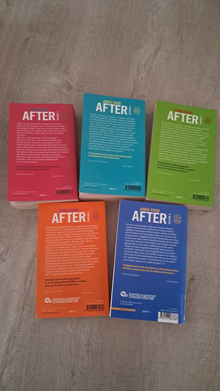 Livres Collection After - 5 tomes - de Anna Todd - photo numéro 2