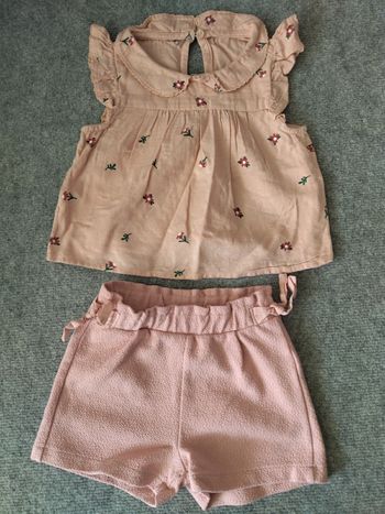 Short et haut fleuri