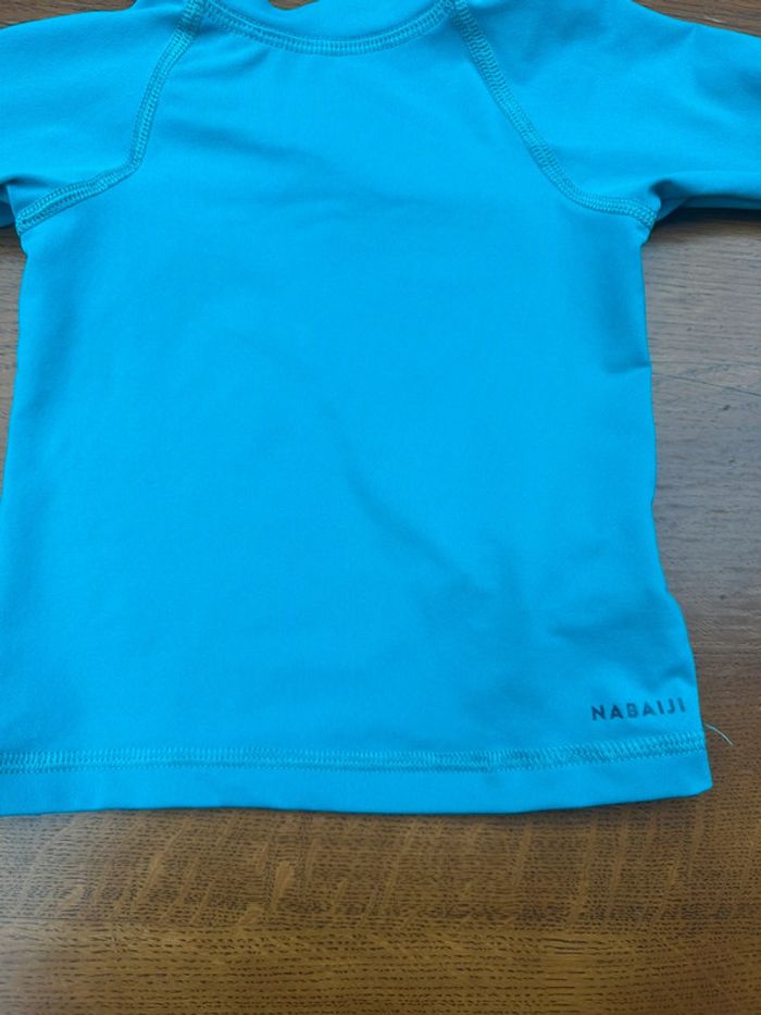 T-shirt anti UV manche courte bleu 18 mois nabaiji - photo numéro 4