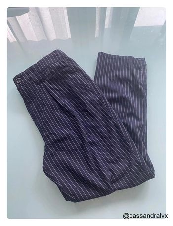 Pantalon bleu à rayures - Jennyfer