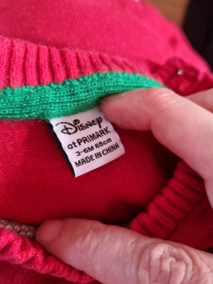 Pull de Noël Mickey 68 cm (6 mois) - photo numéro 2