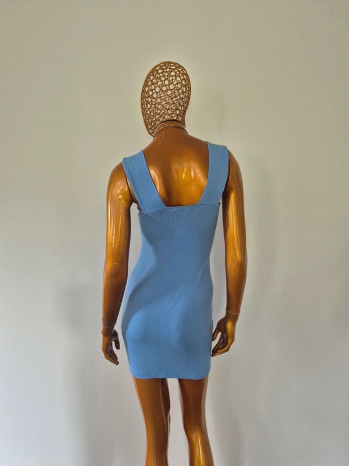 Robe Courte Été Femme Bleue - photo numéro 2