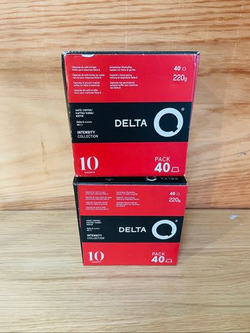 Dosette de café pour machine delta Q 2x40 dosettes