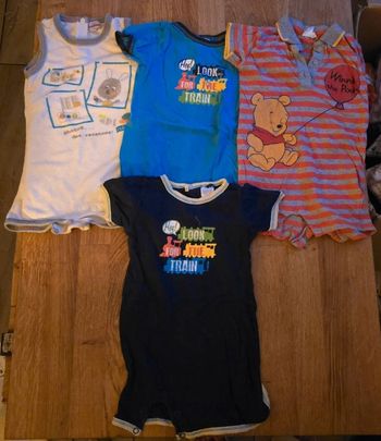 Lot de 4 combinaisons short