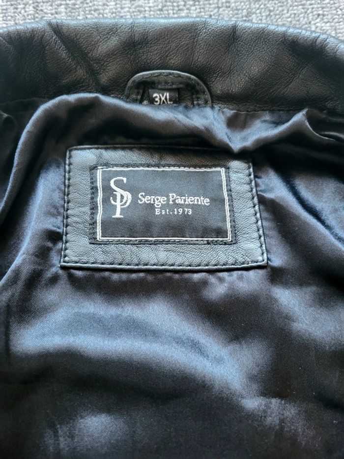 Veste Blazer en Cuir Véritable Serge Pariente - Noir - Taille 3XL - photo numéro 6