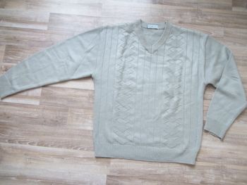 Pull col V clair Bertrand d'Arley (J-XL)