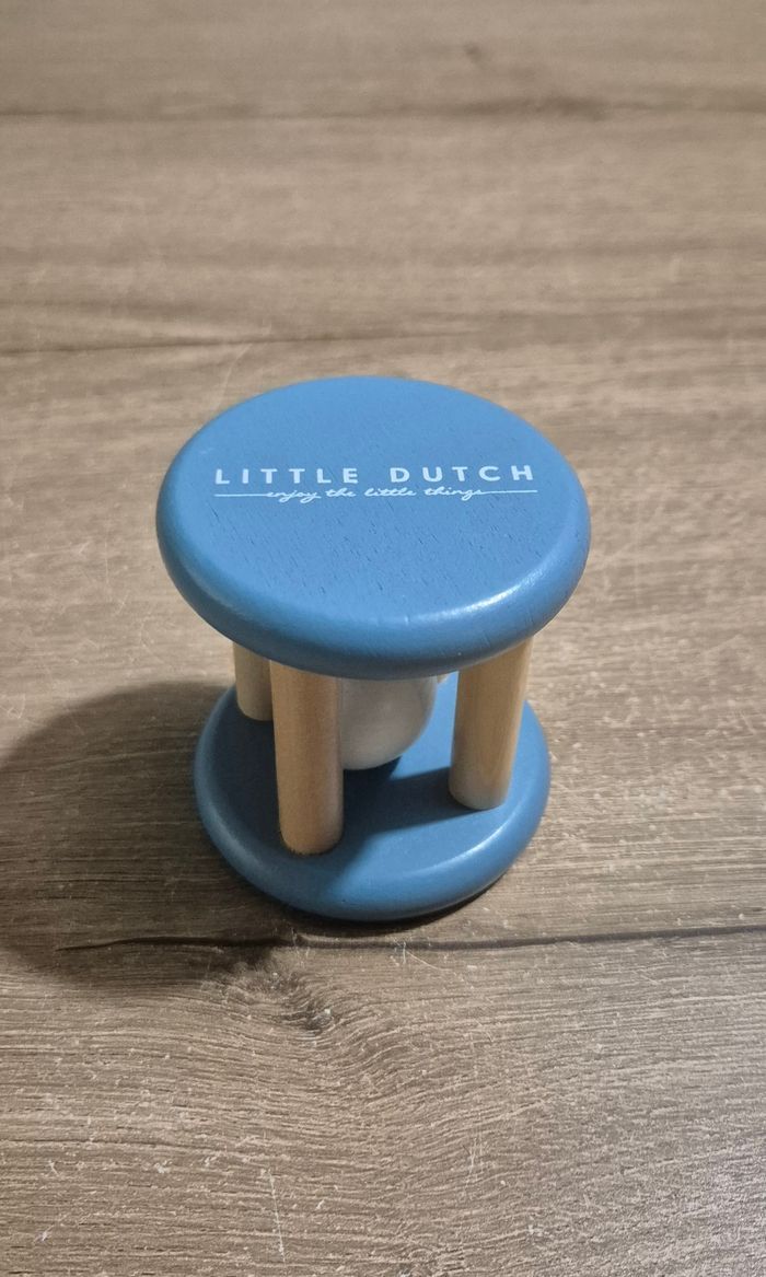 Hochet grelot roulant en bois - photo numéro 4