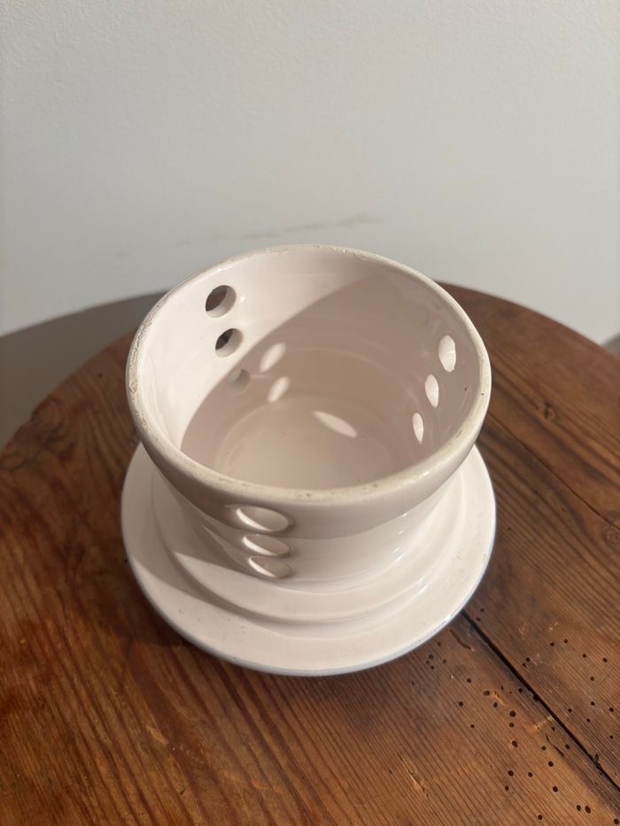 Grand beurrier à eau poterie La rochelle 1984 signé - photo numéro 6