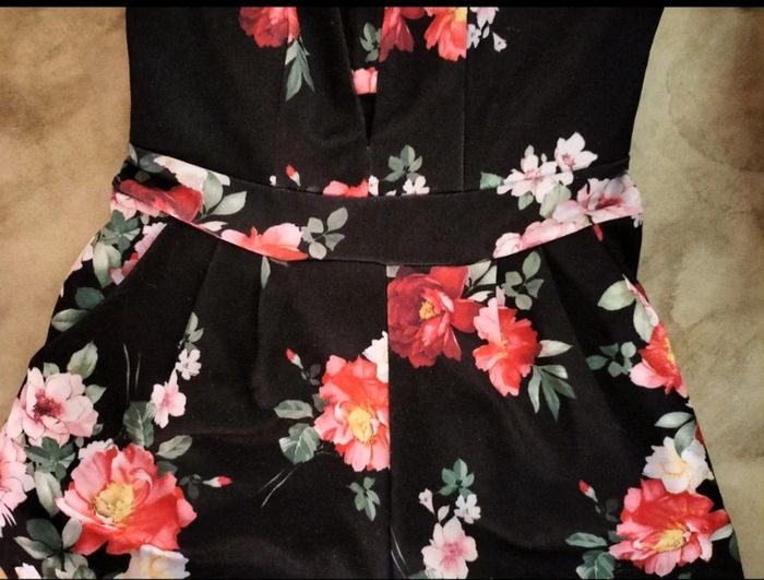 Combishort élégant - motif fleurs - photo numéro 4