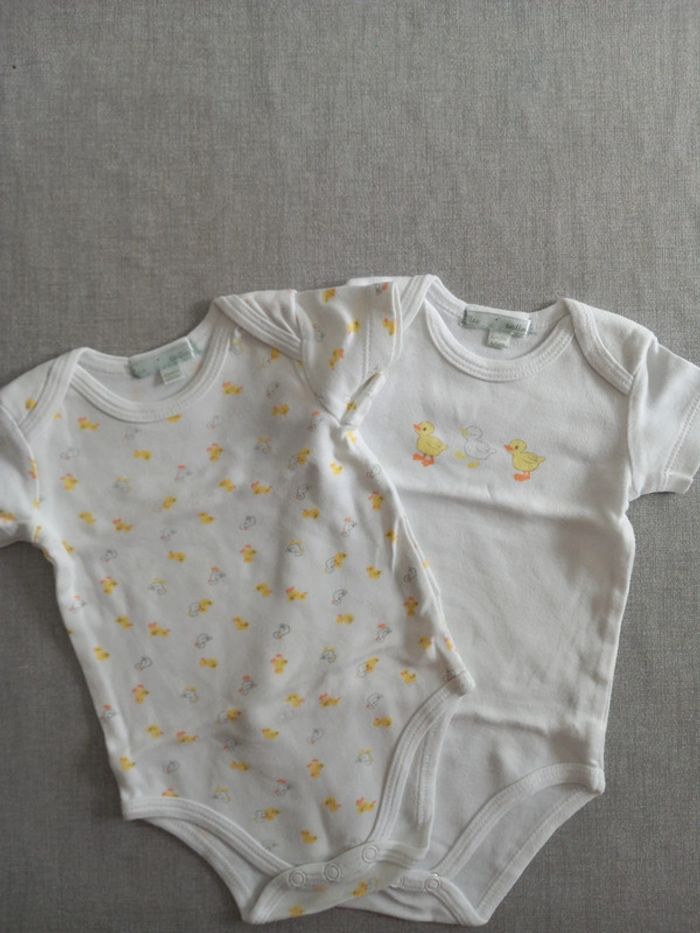 Lot 2 bodies mixte 6 mois TBE