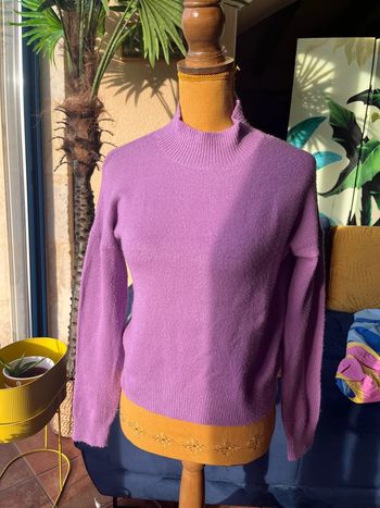 pull en maille violet zara xs